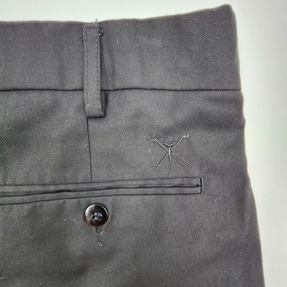 Bocaccio Golf Men's 36 Pleated Front Shorts Super 120's Black Rayon/poly - Picture 6 of 7